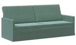 vidaXL 3-Sitzer Sofa Meergr&uuml;n 190 x 81 x 82 cm Samt (V)