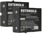 EXTENSILO 2x Akku Ersatz f&uuml;r Danfoss BT06K, 2303692 f&uuml;r...