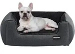Hundebett Hundesofa abnehmbar L 76 x B 61 x H 23 cm Dunkelgrau