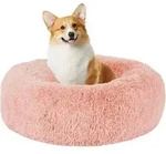 Hundebett orthop&auml;disches rund waschbar 70 L 70 x B 70 x H 20 cm Rosa