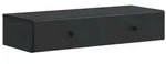 vidaXL Wandmontierter Beistelltisch Schwarz 87,5 x 34,5 x 17 cm