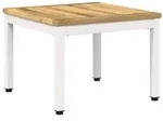 vidaXL Couchtisch Wei&szlig; 49 x 48,5 x 36 cm Massivholz Akazie