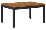 vidaXL Couchtisch Nat&uuml;rlich und Schwarz 49 x 68,5 x 36 cm