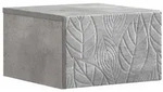 vidaXL Wandmontierter Beistelltisch Betongrau 34,5 x 33 x 20 cm