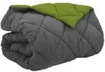 vidaXL Winterbettdecke Gr&uuml;n und Anthrazit 220 x 240 cm Mikrofaser