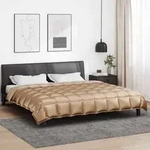 vidaXL Winterbettdecke Gold 200 x 240 cm Satin und Mikrofaser