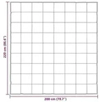 vidaXL Winterbettdecke Gold 200 x 220 cm Satin und Mikrofaser