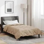 vidaXL Sommerdecke Taupe 200 x 140 cm Mikrofaser