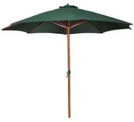 vidaXL Sonnenschirm Gr&uuml;n 258 cm
