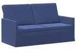 vidaXL 2-Sitzer Sofa Polizeiblau 150 x 81 x 82 cm Samt (V)