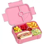 Brotdose Kinder F&auml;cher Auslaufsicher Lunchbox Schule Rosa