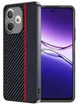 Schutzh&uuml;lle f&uuml;r Oppo A5 Pro 4G/5G Carbonfaser Rot/Schwarz