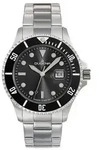 Dugena Herrenuhr 4461002-1 Diver XL, Quarz, schwarzes Zifferblatt, Edelstahl