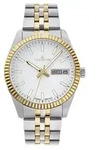 Dugena Herrenuhr 4461070 Vento, Quarz, wei&szlig;es Zifferblatt, Edelstahl, Saphirglas