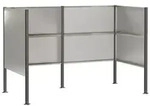 vidaXL M&uuml;lltonnen-Sichtschutz 167 x 85 x 113 cm Edelstahl Silber