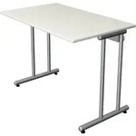 Schreibtisch SmartOffice C-Fu&szlig;-Gestell 100x60x75cm wei&szlig;