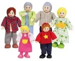 Hape Puppenfamilie helle Hautfarbe E3500