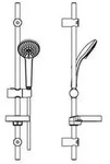 Ideal Standard Brausekombination IDEALRAIN M3 3-Fkt.-Handbrause d=