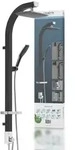 MADAGASKAR &Uuml;berkopfbrause-Set, Schwarz matt/Chrom