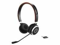 Jabra Evolve 65 MS Telefon On Ear Headset Bluetooth®, kabelgebunden Stereo Schwarz,