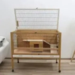 Kerbl Kleintierk&auml;fig Indoor Deluxe 115&times;60&times;92,5 cm Holz 82725