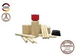 Carromco Kubb Wikingerschach Odin-M aus Kiefernholz inkl. rotem K&ouml;nig &...
