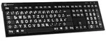 Logickeyboard XL-Print Kabelgebunden Tastatur Deutsch, QWERTZ Schwarz