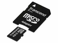 Transcend Standard microSDHC-Karte 4 GB Class 4 inkl. SD-Adapter