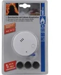 uniTEC Rauchmelder CE Mini, wei&szlig;, Alarmsignal: ca. 85 dB