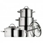 WMF Topf-Set Provence Plus 5-teilig, Edelstahl, Edelstahl, Edelstahl, Edelstahl,
