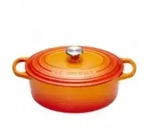 Le Creuset 21178270902430, Orange, Keramik, Gas, Induktion, Versiegelte Platte,