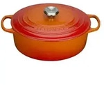 Le Creuset Br&auml;ter oval 29 cm-orange Topf