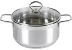 Kr&uuml;ger 101016MA Manhattan Fleischtopf, Edelstahl, 16 cm, Induktion, silber