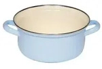 Riess Classic casserole avec bord chrom&eacute; bleu pastel &Oslash;18cm 1.5Liter