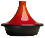 Le Creuset Tagine 25138310900422, Schwarz, Orange, Eisenguss, Steingut