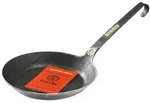 turk Eisen-Pfanne freiform-warmgeschmiedet, mit Hakenstiel &Oslash; 30 cm, grauschwarz