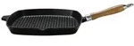 "Kr&uuml;ger 63028 Eisengu&szlig;-Steakpfanne "Rustica", 28 x 28 cm, schwarz/braun"