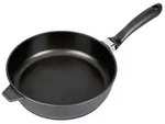 Kr&uuml;ger 21628 Leipzig Pfanne tief, aus Aluguss, 28 cm, anthrazit