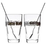 LEONARDO 042555 Solo Latte-Macchiato-Becher mit L&ouml;ffel, 400 ml, klar, 4-teilig (1