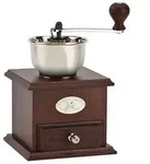 Peugeot Br&eacute;sil Kaffeem&uuml;hle zum Kaffee Mahlen, Buchenholz-Edelstahl, 21 cm, 19401765