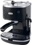 DeLonghi Icona ECO311.BK Espressomaschine mit Siebtr&auml;ger Schwarz, Silber 1100 W