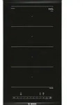 Bosch Serie 6 PXX375FB1E, Schwarz, Integriert, Zonen-Induktionskochfeld, Glaskeramik,
