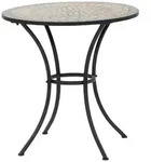 Siena Garden 380817 Prato Tisch &Oslash; 70x71cm Gestell Stahl matt-schwarz, Tischplatte