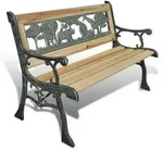 vidaXL Kinder-Gartenbank 84 cm Holz