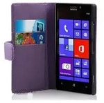 Cadorabo H&uuml;lle f&uuml;r Nokia Lumia 925 Schutz H&uuml;lle in Lila Handy Schutzh&uuml;lle Book