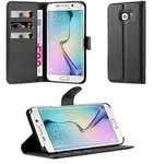 Cadorabo H&uuml;lle f&uuml;r Samsung Galaxy S6 EDGE Schutz H&uuml;lle in Schwarz...