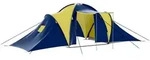 vidaXL Camping-Zelt Stoff 9 Personen Blau und Gelb