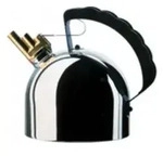 Alessi 9091 FM, 2 l, Edelstahl, Schwarz, Edelstahl, Polyamid, 165 mm