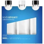 SodaStream Zubeh&ouml;r PET Flasche 3-Pack *schwarz/wei&szlig;*