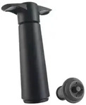 Vacu Vin 0981460 Weinpumpe, mit 2 Stopfen, schwarz
